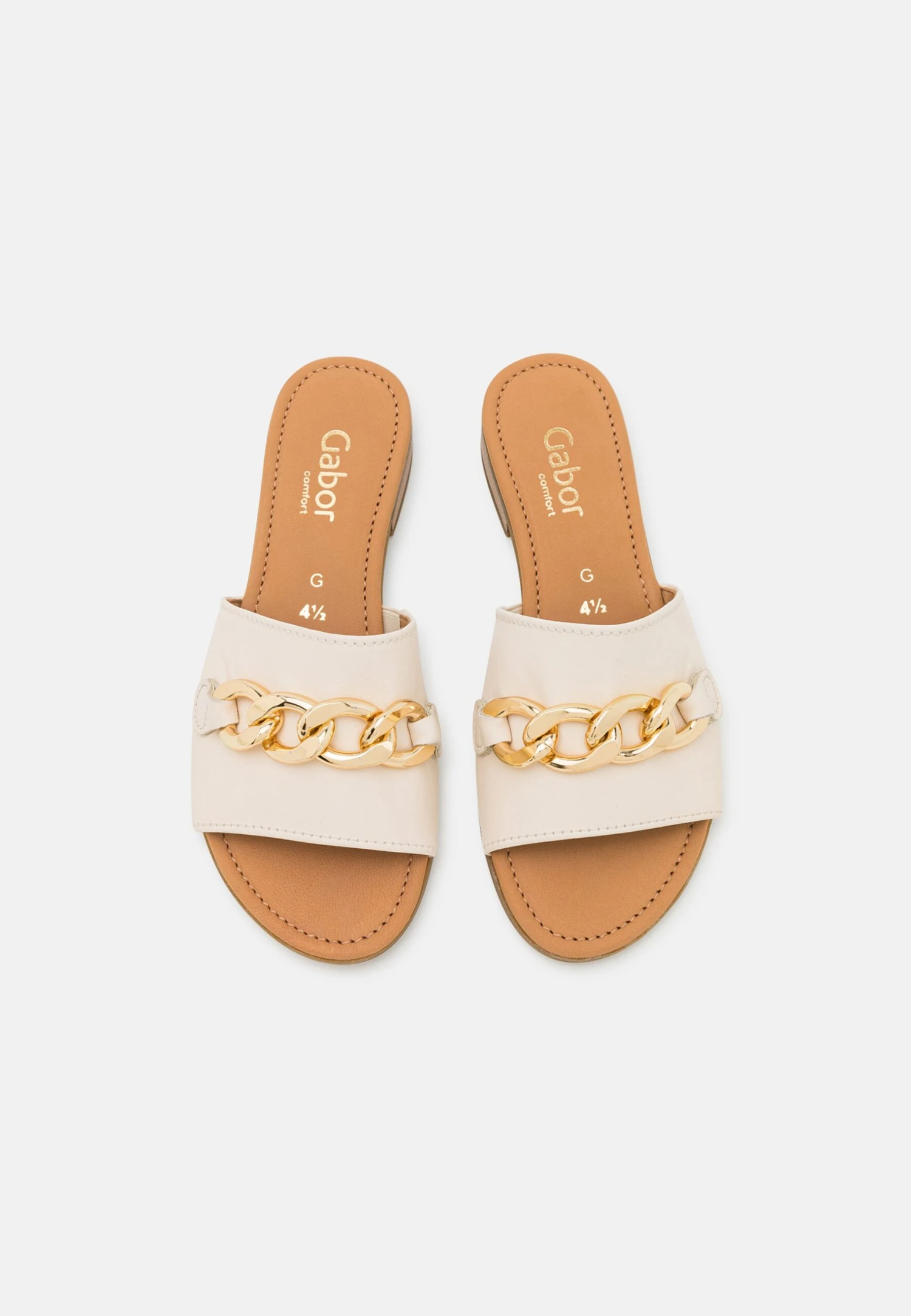 Gabor Comfort Sandalias Planas - Neve/Gold 8 Gabor Comfort Sandalias Planas - Neve/Gold - Imagen 6