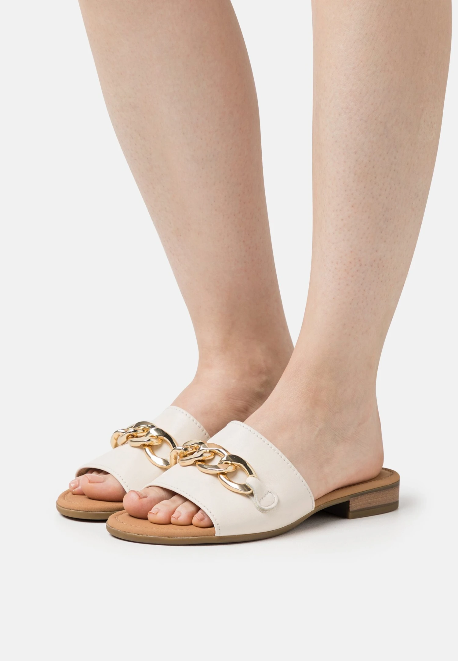 Gabor Comfort Sandalias Planas - Neve/Gold 3 Gabor Comfort Sandalias Planas - Neve/Gold