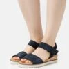 Gabor Comfort Sandalias De Cuña - Dark Blue