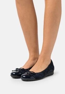 Gabor Comfort Bailarinas - Dark Blue/Gold