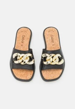 Gabor Sandalias Planas - Schwarz/Gold -Gabor Tienda a7696ed145654470befd25ad0e1cfdee