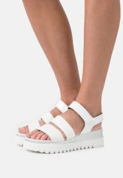 Gabor Sandalias Con Plataforma - Latte/Weiss
