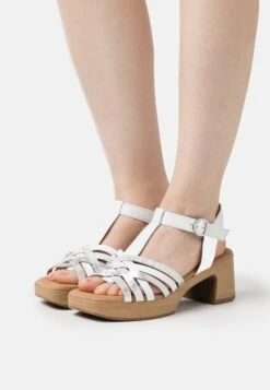 Gabor Comfort Zuecos - Weiß/Silber