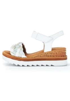 Gabor Comfort Sandalias Con Plataforma - Weiss/Ltmint/Creme