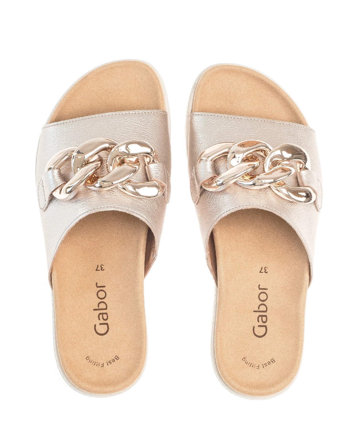 Gabor Sandalias Planas - Puder Gold 5 Gabor Sandalias Planas - Puder Gold - Imagen 3